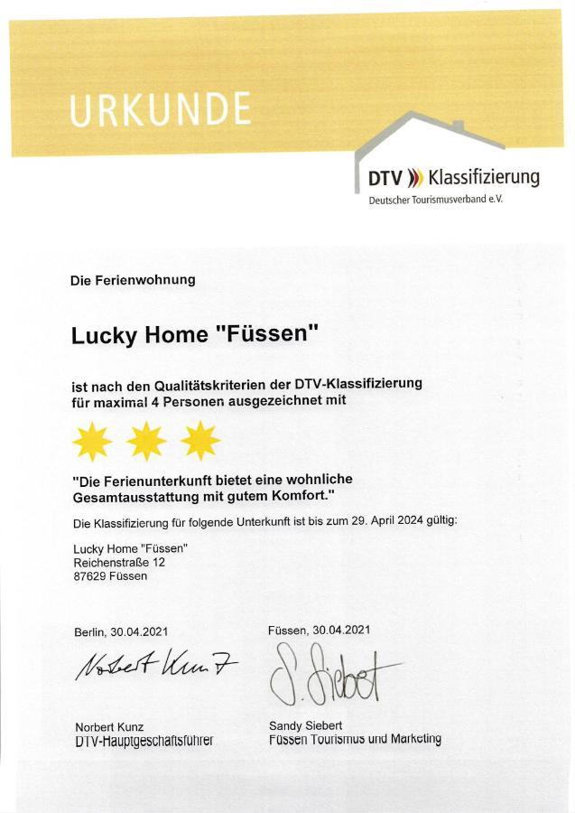 Lucky Home Ferienwohnung Füssen Dış mekan fotoğraf